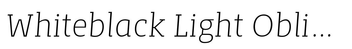 Whiteblack Light Oblique